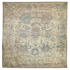 Afghanistan Tapis de sol Sultanabad - Laine Bleu Brown Ivoire - 88643