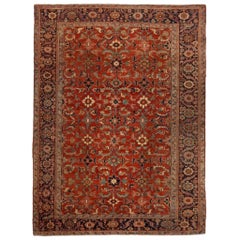 Persische Heriz-Teppiche - Wolle Schwarz Rot Design - 88800