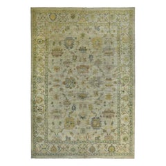 Colección Persian Rose Alfombra de Gran Tamaño - Lana Verde Marfil - 89104