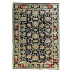 Tapis de sol persan Sultanabad - Laine Noir Vert Rouge Design - 89108
