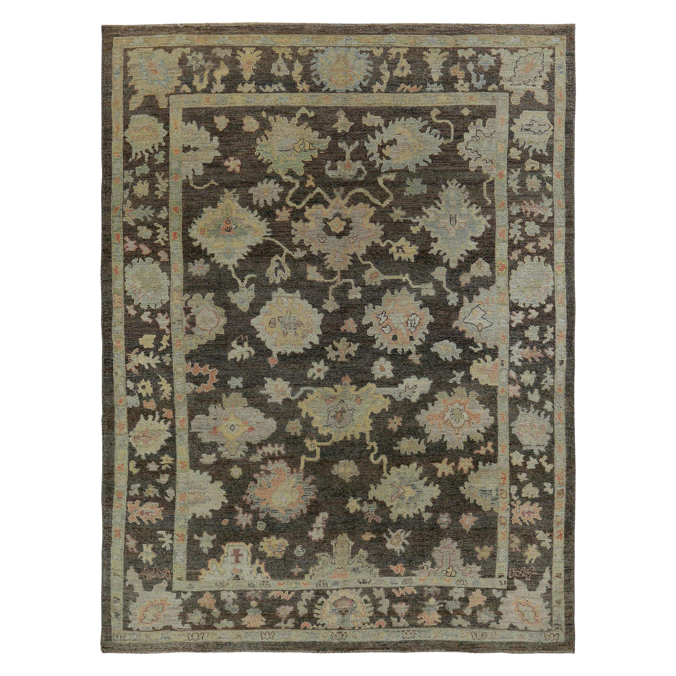Tappeti Persian Rose Collection - Lana Marrone Avorio Design - 89123 in vendita