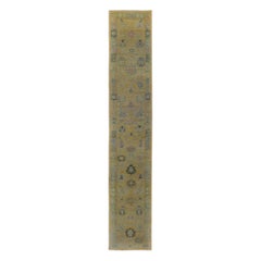 Persian Rose Collection Runner Rug - Wool Blue Purpel Yellow - 89155