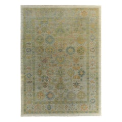 Persian Rose Collection Area Rugs - Wool Green Ivory Yellow - 89159