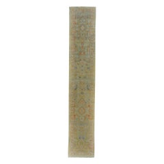 Tapis de la collection rose persane - Motif vert ivoire en laine - 89183