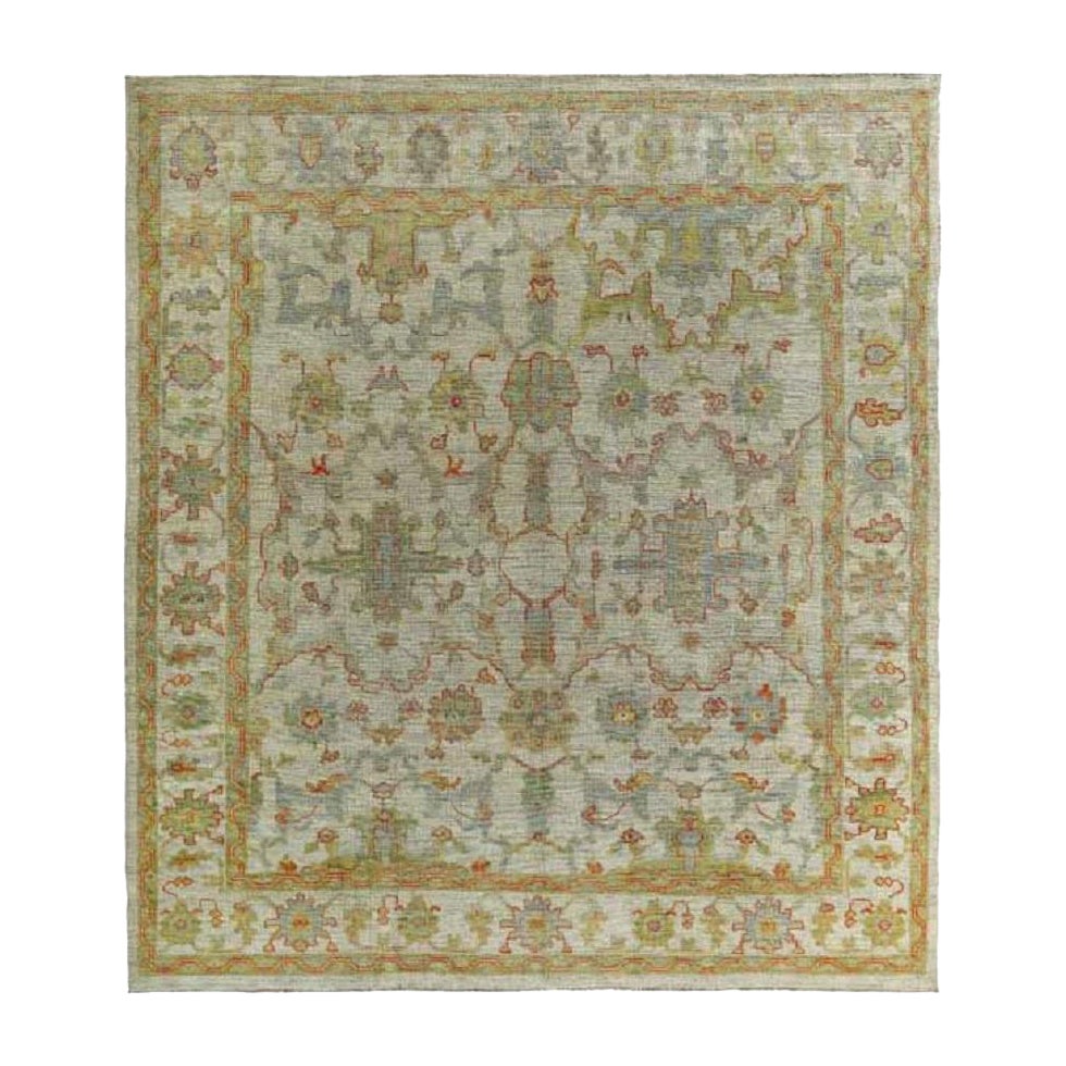 Persian Rose Collection Area Rugs - Wool Blue Green Ivory - 89101