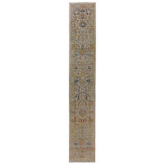 Tapis de la collection rose persane - Laine bleu ivoire jaune - 89338