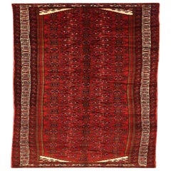 Tappeto Persiano Hosseinabad Runner - Lana Marrone Avorio Rosso Design - 75768