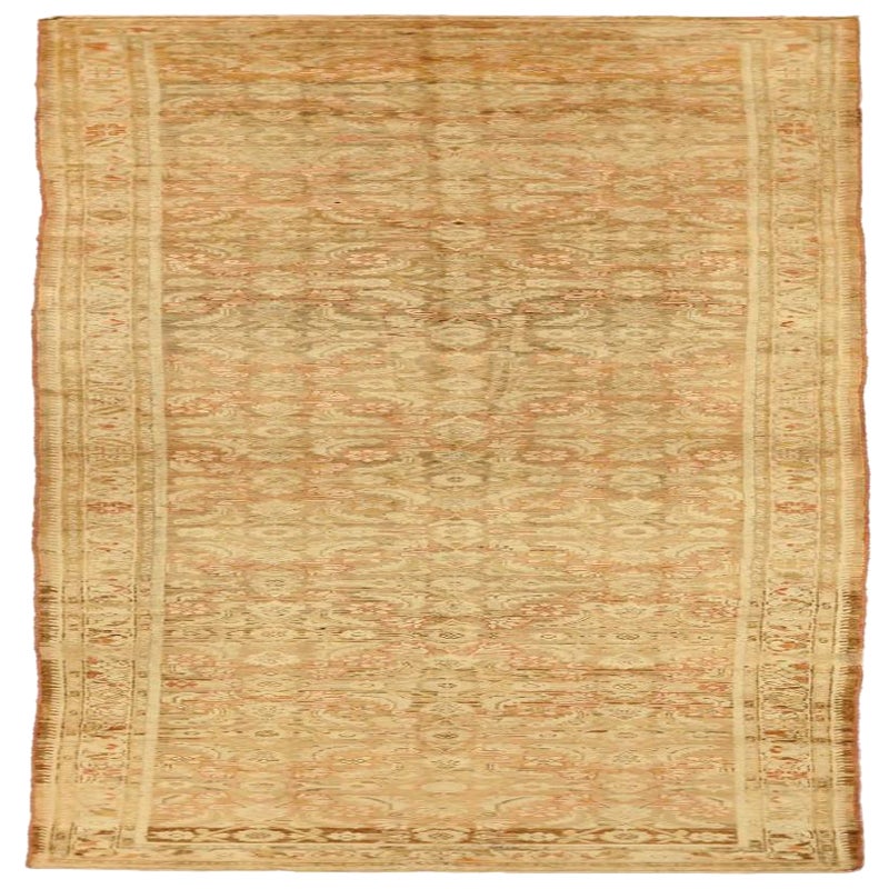 Persian Malayer Runner Rug - Wool Brown Ivory Pink Design - 75776