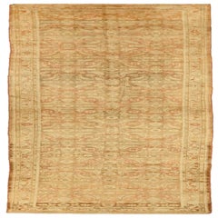Persian Malayer Runner Rug - Wool Brown Ivory Pink Design - 75776