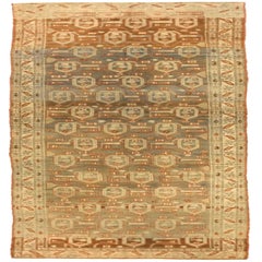 Persian Kolyai Runner Rug - Wool Brown Ivory Red Design - 75814