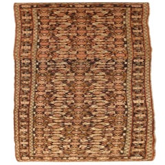 Tappeto Persiano Malayer - Lana Marrone Avorio Rosso - 75829