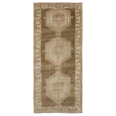 Türkei Anatoly Bereich Teppiche - Wolle Brown Elfenbein Design - 93030