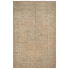 Petit tapis Turquie Anatoly - Design en laine ivoire taupe - 93031