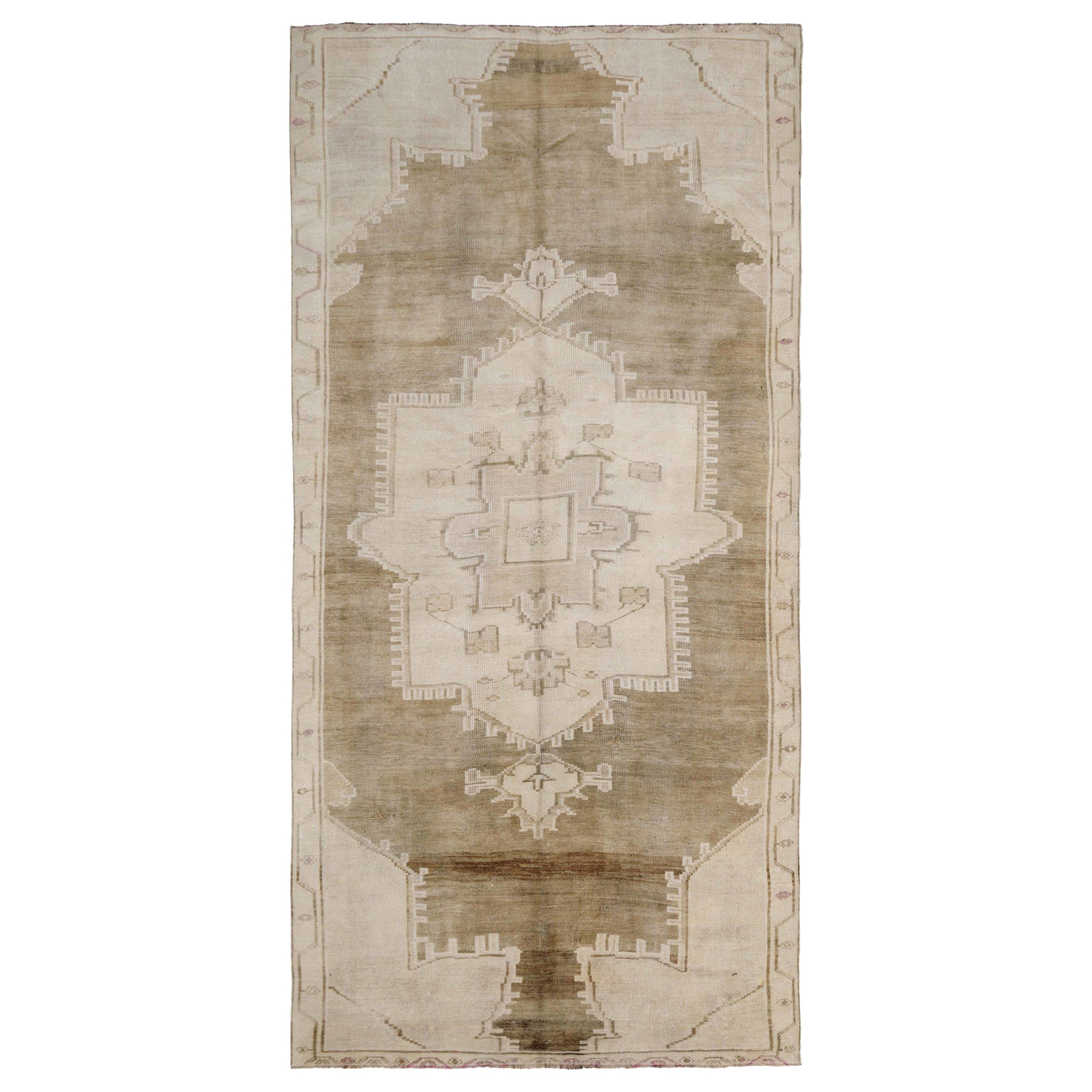 Türkei Anatoly Bereich Teppiche - Wolle Brown Elfenbein Design - 93039