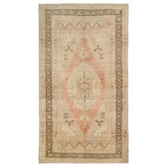 Turkey Anatoly-Teppiche - Wolle Elfenbein Rosa Taupe Design - 93055
