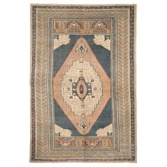 Türkische Anatoly-Teppiche - Wolle Grau Elfenbein Rosa Design - 93074