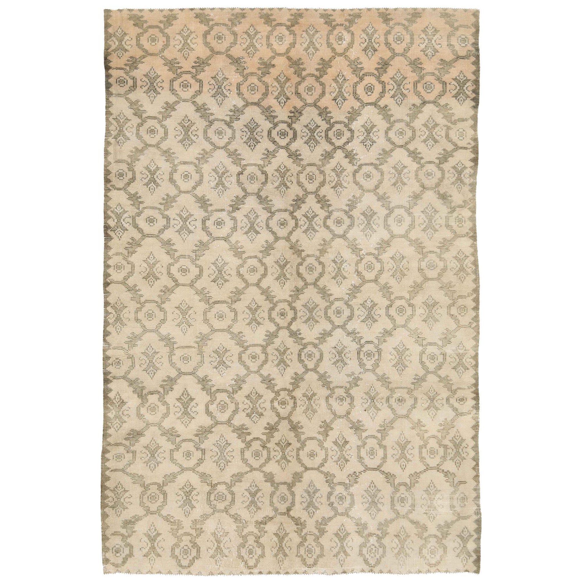 Türkei Anatoly Small Teppich - Wolle Braun Elfenbein Design - 93075