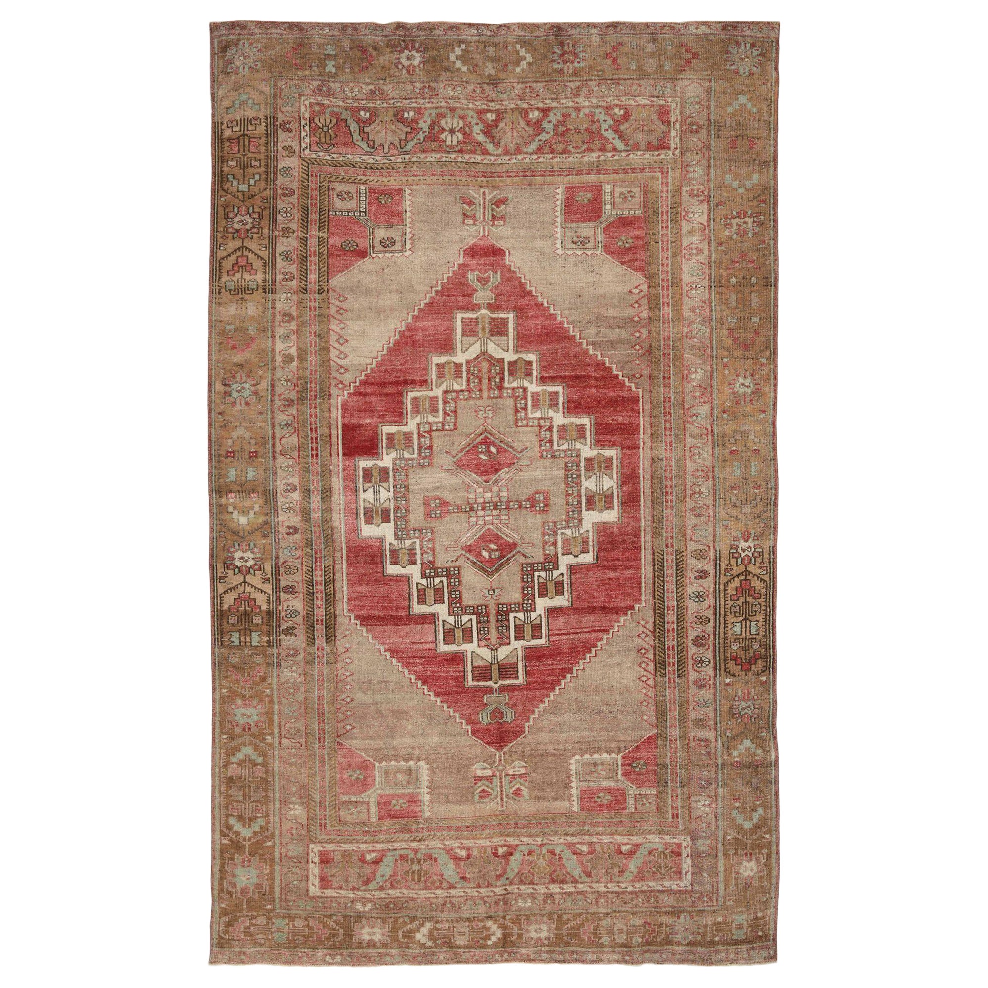 Türkei Anatoly Area Rugs - Wolle Brown Red Design - 93066