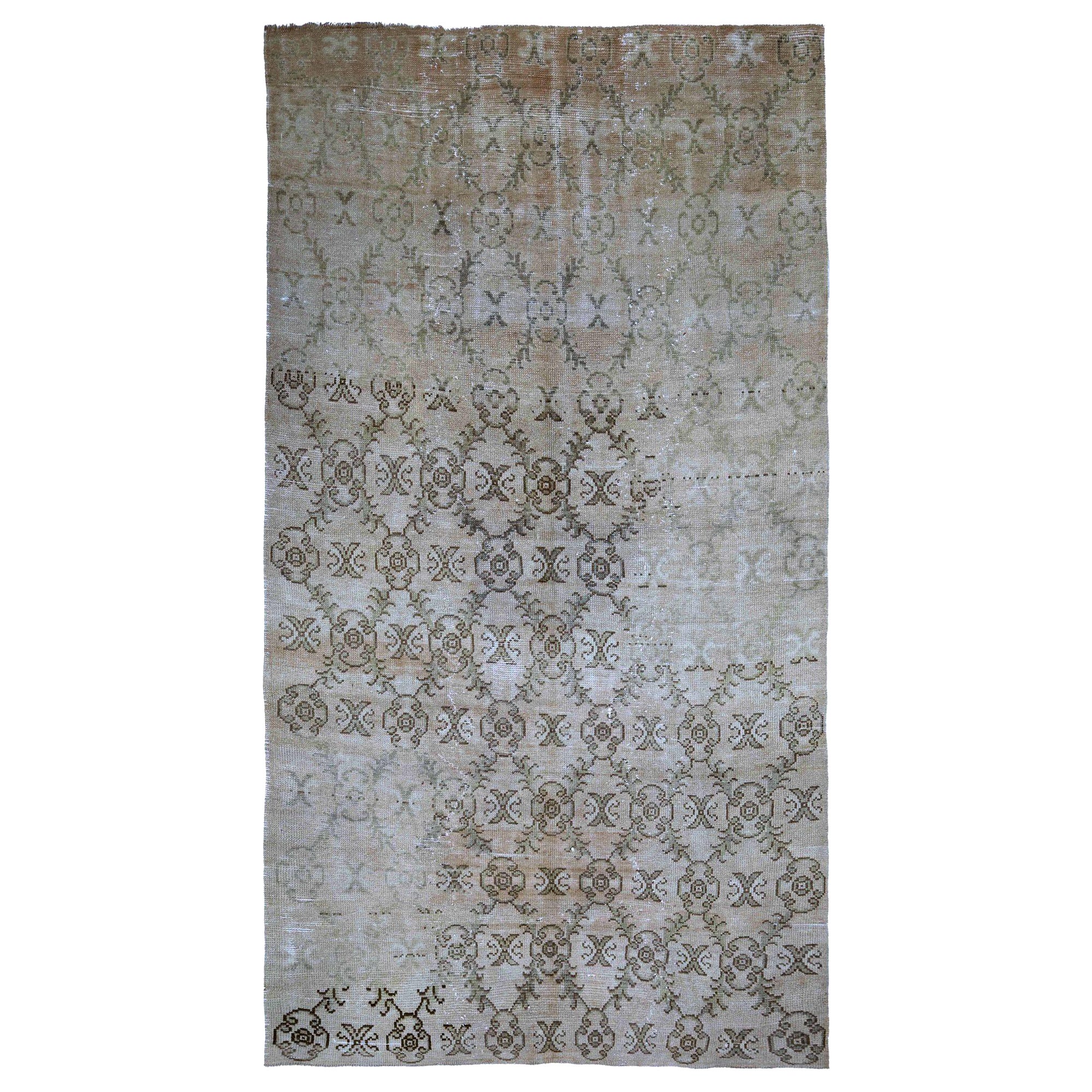 Türkei Anatoly Small Teppich - Wolle Braun Elfenbein Design - 93079