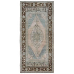 Türkei Anatoly Small Rug - Wolle Blau Braun Elfenbein Design - 93095