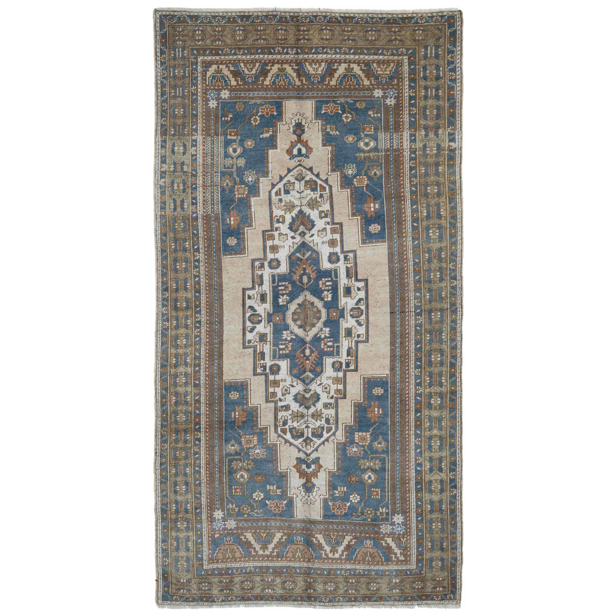 Türkei Anatoly Area Rugs - Wolle Braun Elfenbein Marineblau Design - 93107