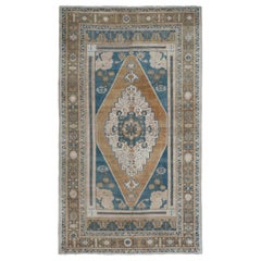 Türkei Anatoly Small Rug - Wolle Brown Elfenbein Navy Blue Design - 93109