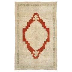 Türkische Anatoly-Teppiche - Wolle Grün Elfenbein Rot Design - 93122