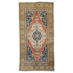 Turkey Anatoly Area Rugs - Wool Blue Green Ivory Orange - 93147