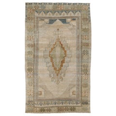 Türkei Anatoly Small Teppich - Wolle Braun Elfenbein Design - 93157