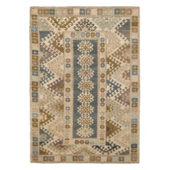 Türkei Anatoly Small Rug - Wolle Braun Grau Elfenbein Design - 93167