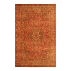 Tapis persan Haji Jalili - Motif rouge en laine - 93386