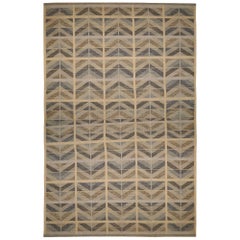 Alfombra India Colección Sueca - Lana Marrón Gris - 93416