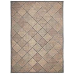 India Swedish Collection Area Rugs - Wool Brown Ivory Taupe - 93431