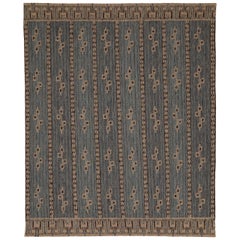 Colección India Sueca Alfombras - Lana Marrón Gris - 93421