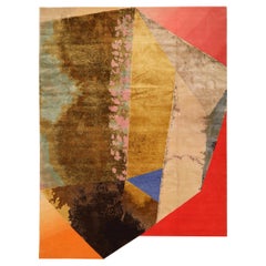 Tappeti India Rug Star - Lana Blu Marrone Avorio Rosa Rosso - 93578