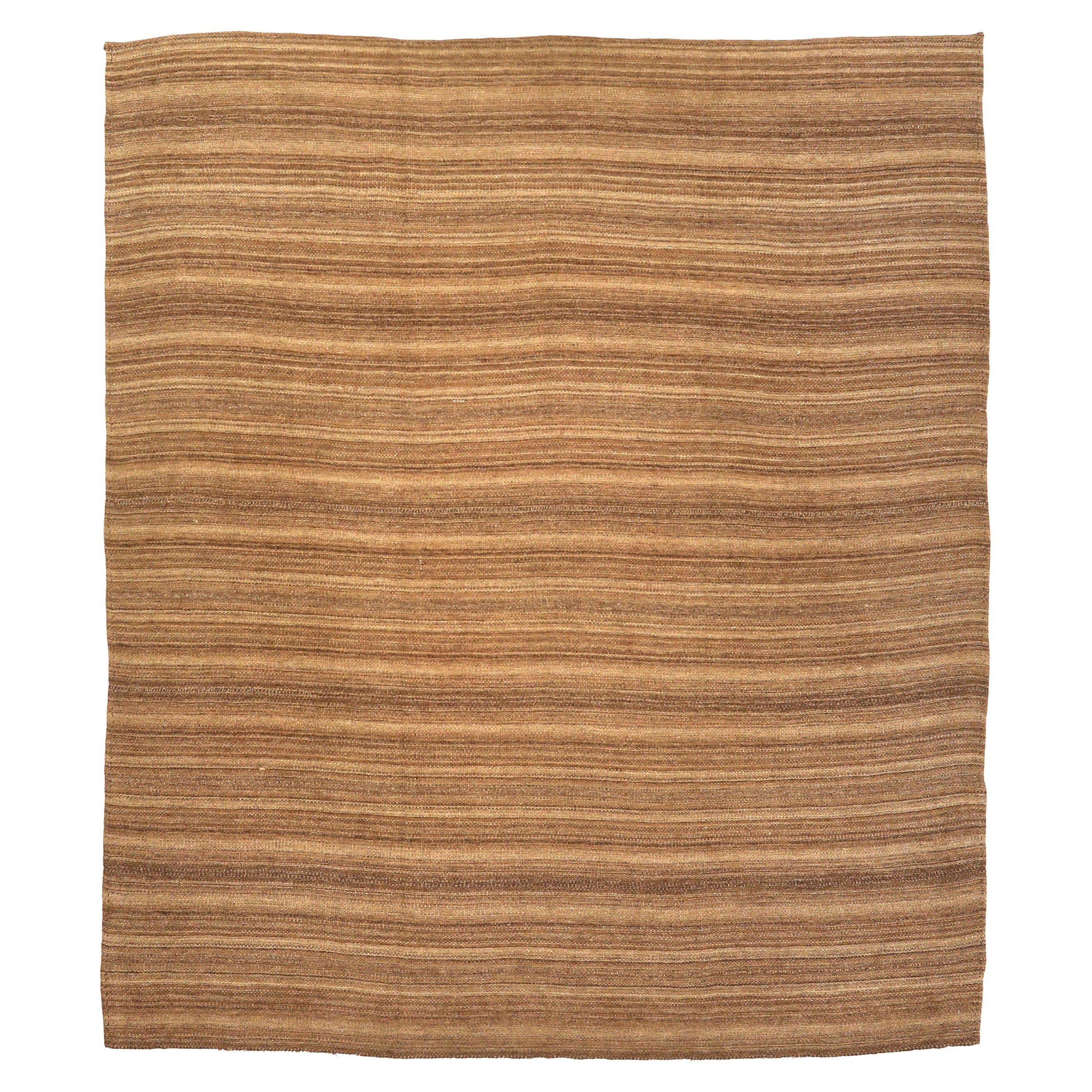 Afghanistan Khotan Area Rugs - Wool Brown Design - 93664