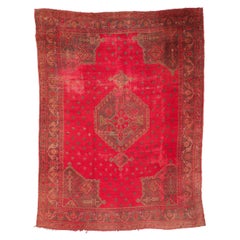 Afghanistan Oushak Over Size Teppich - Wolle Rot Design - 93671