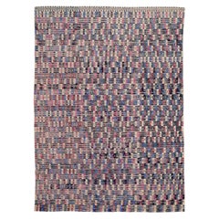 Afganistán Alfombras Marroquíes - Lana Azul Marrón Marfil Rosa - 93656