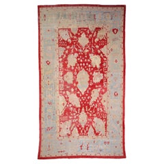 Tappeto Afghanistan Oushak - Lana Blu Avorio Rosso - 93674