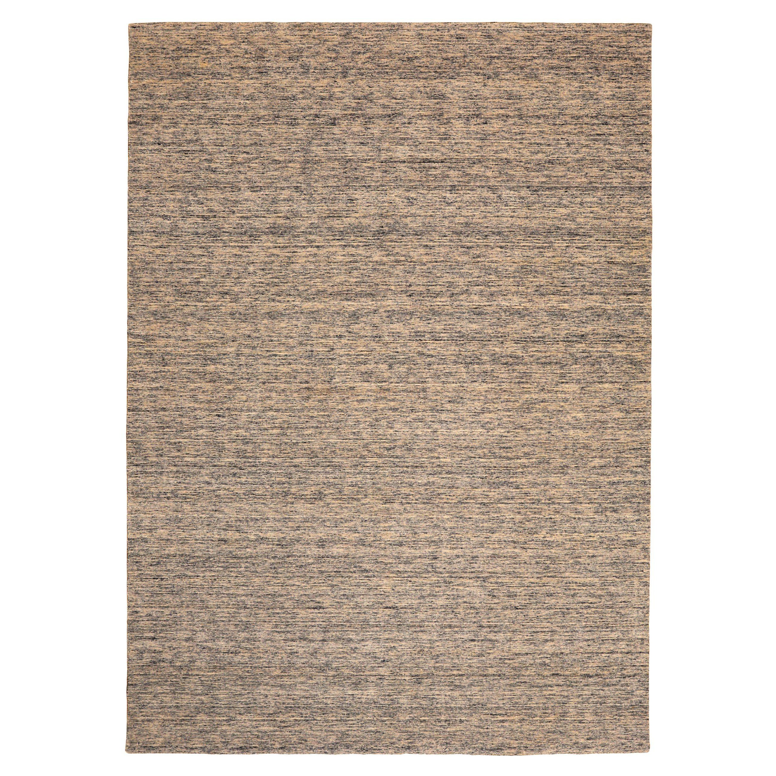 Tapis de sol Inde - Laine Brown Taupe Design - 93694