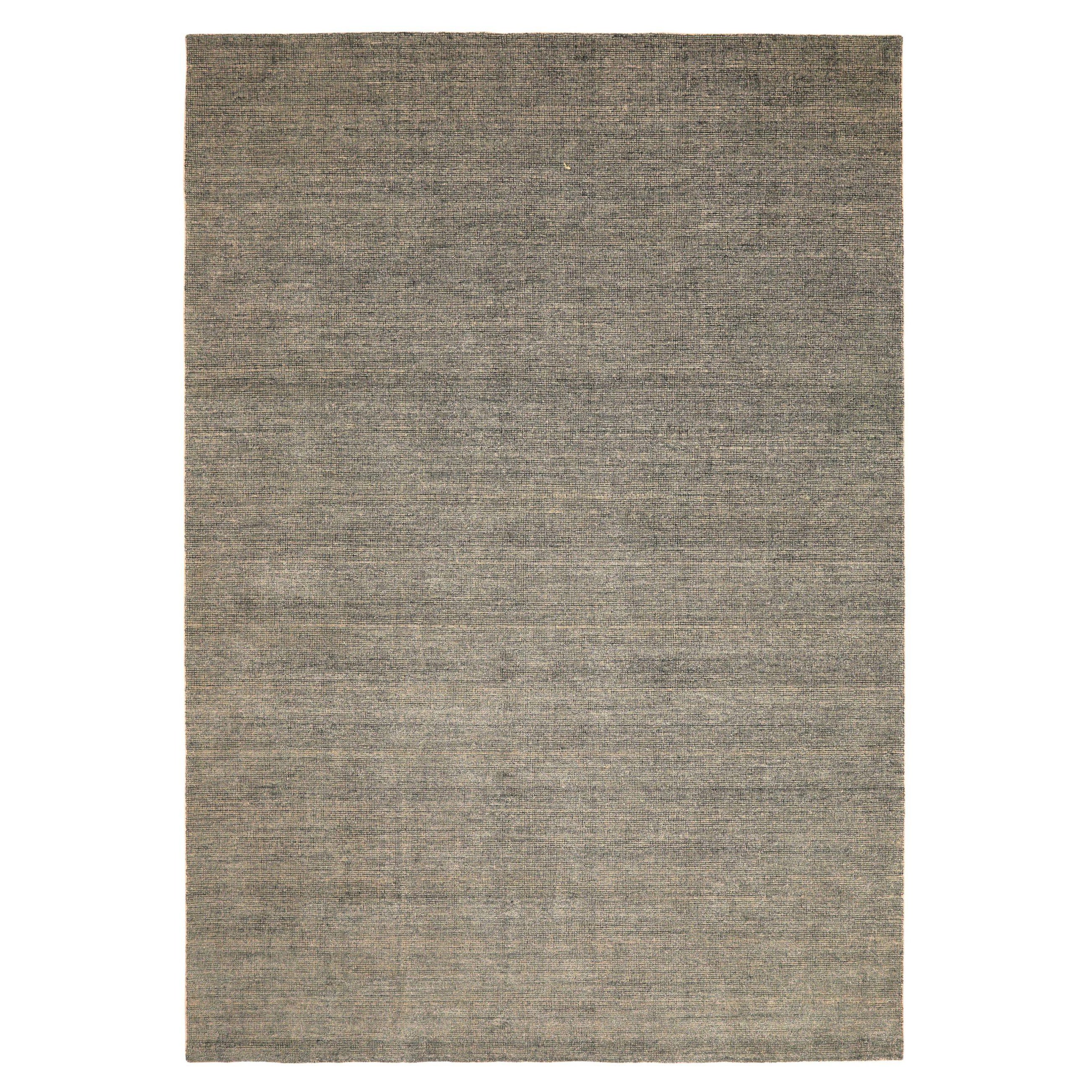 India Solid Area Rugs - Wolle Brown Taupe Design - 93695