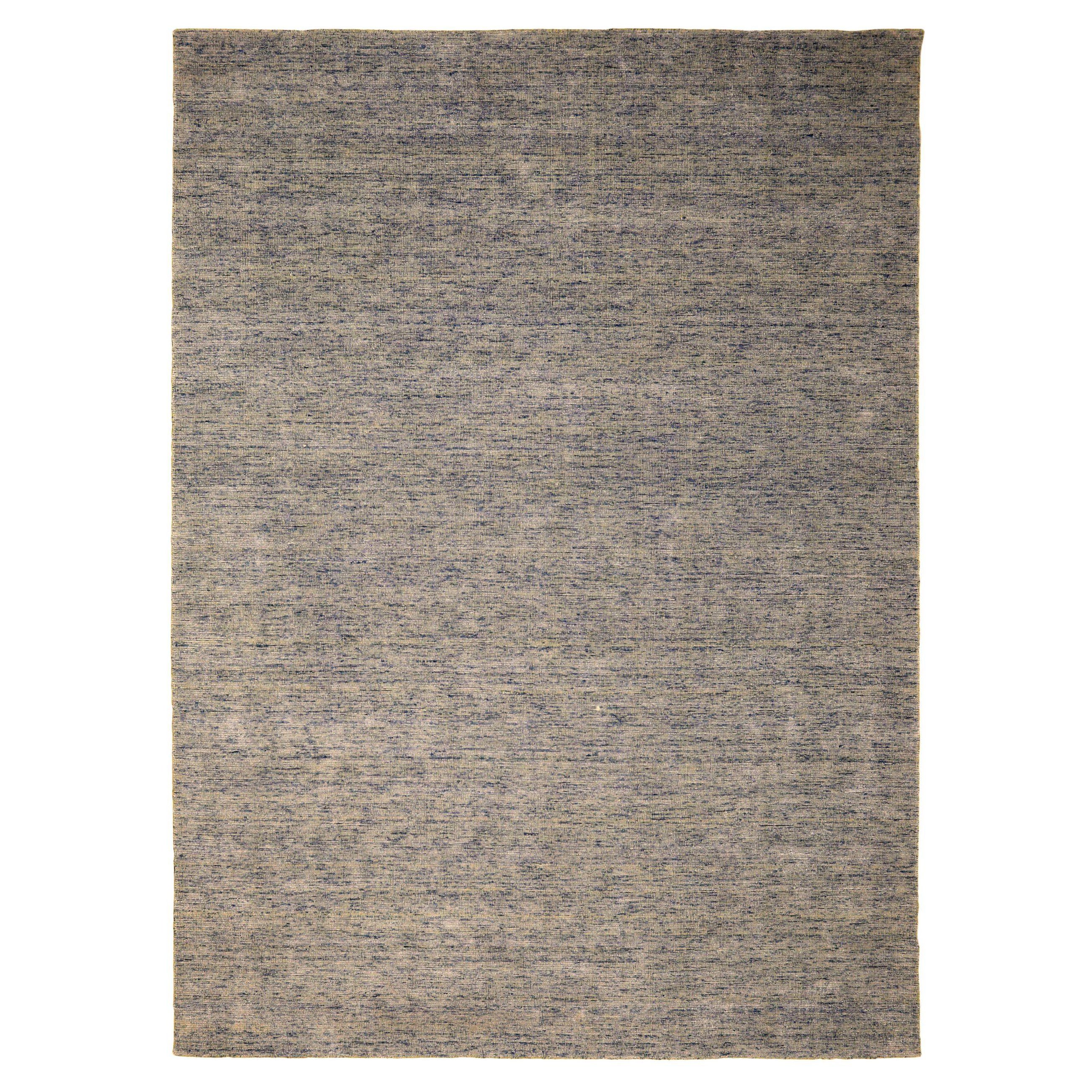 Indische massive Teppiche aus Wolle – elfenbeinfarbenes Design – 93700 im Angebot