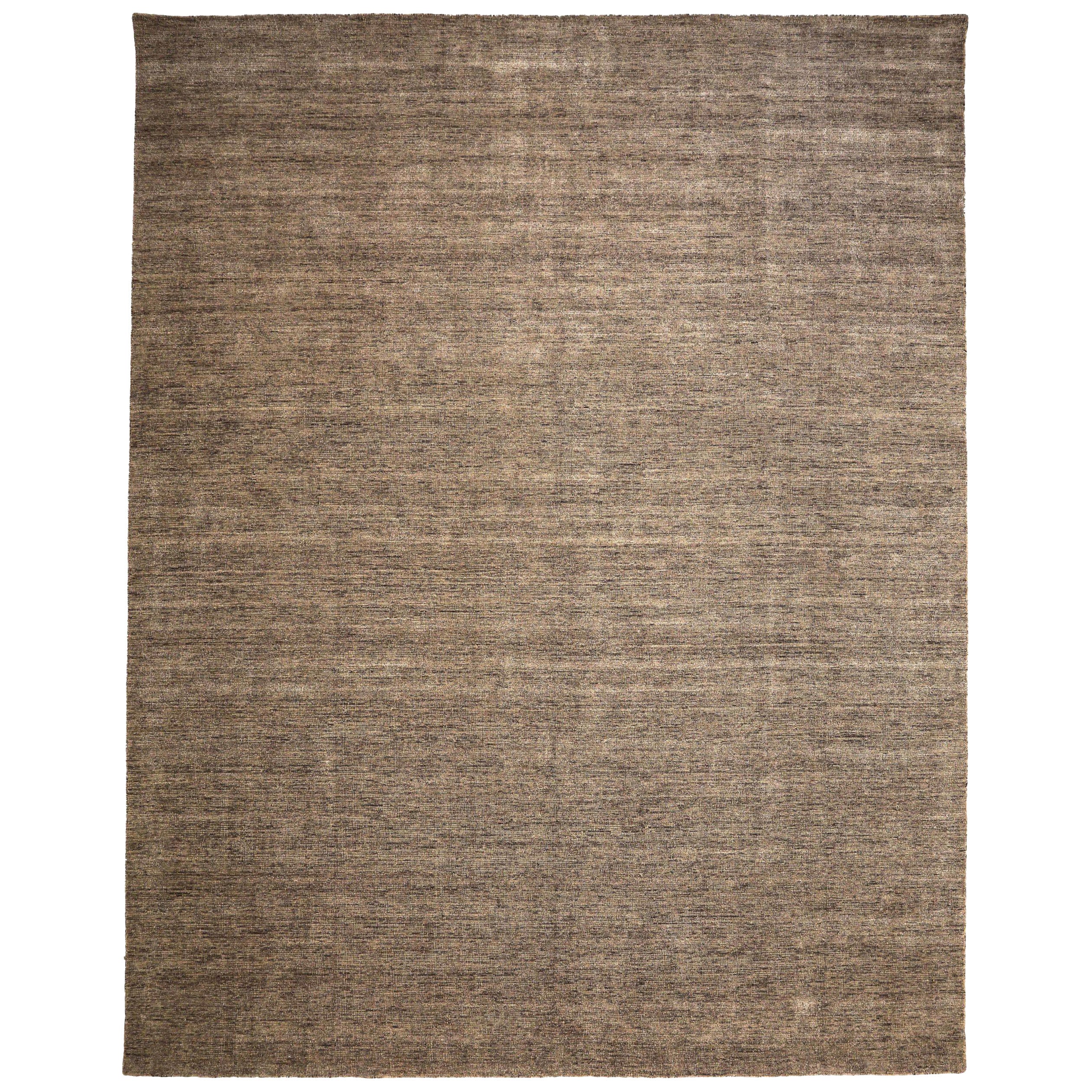 Tappeto India Solid Over Size - Lana Marrone Taupe Design - 93718