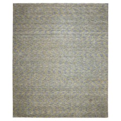Tappeto India Solid Over Size - Lana Blue Gray Green Design - 93707