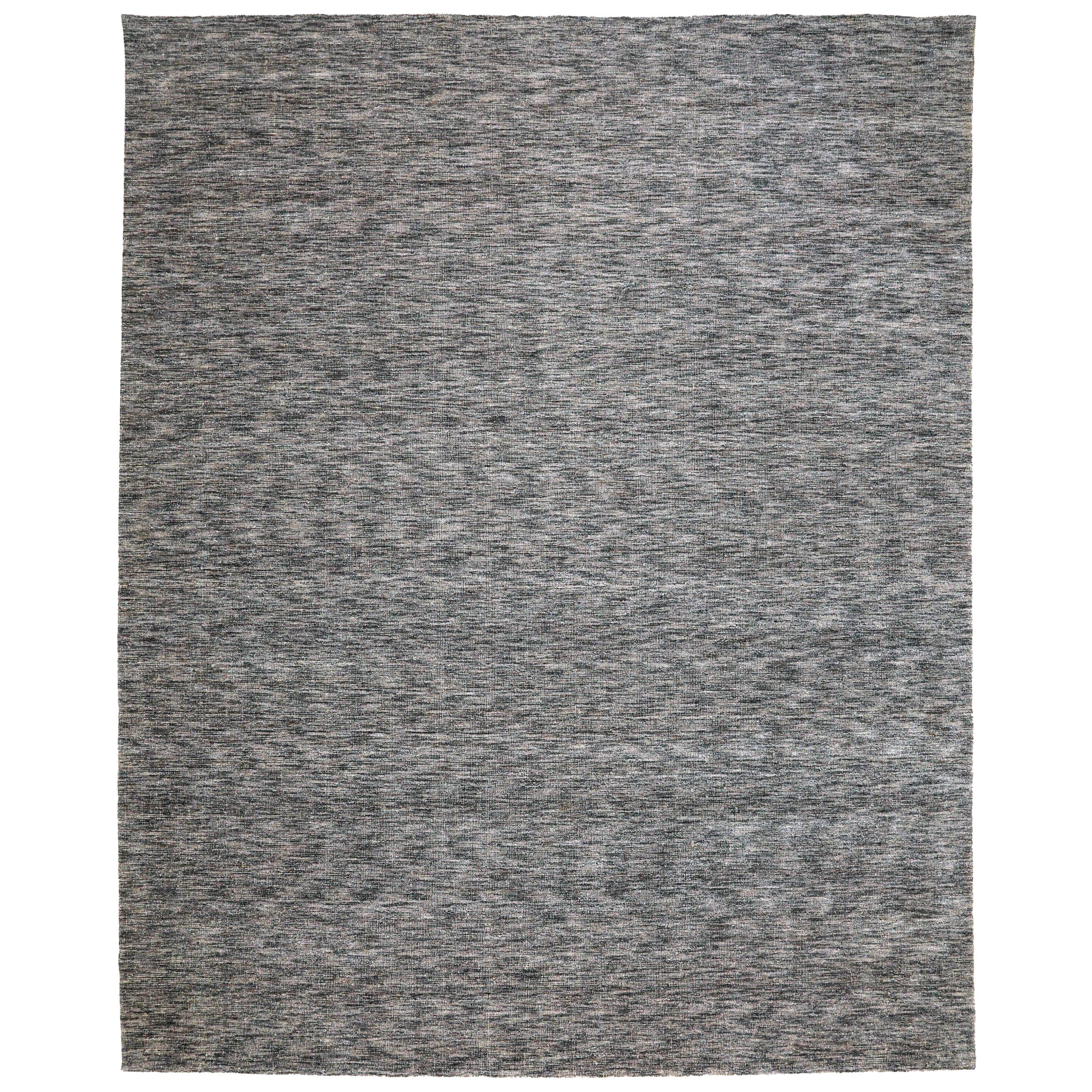 India Solid Over Size Teppich - Wolle Braun Elfenbein Design - 93709