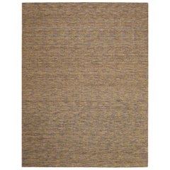 India Solid Area Rugs - Wool Brown Green Design - 93729