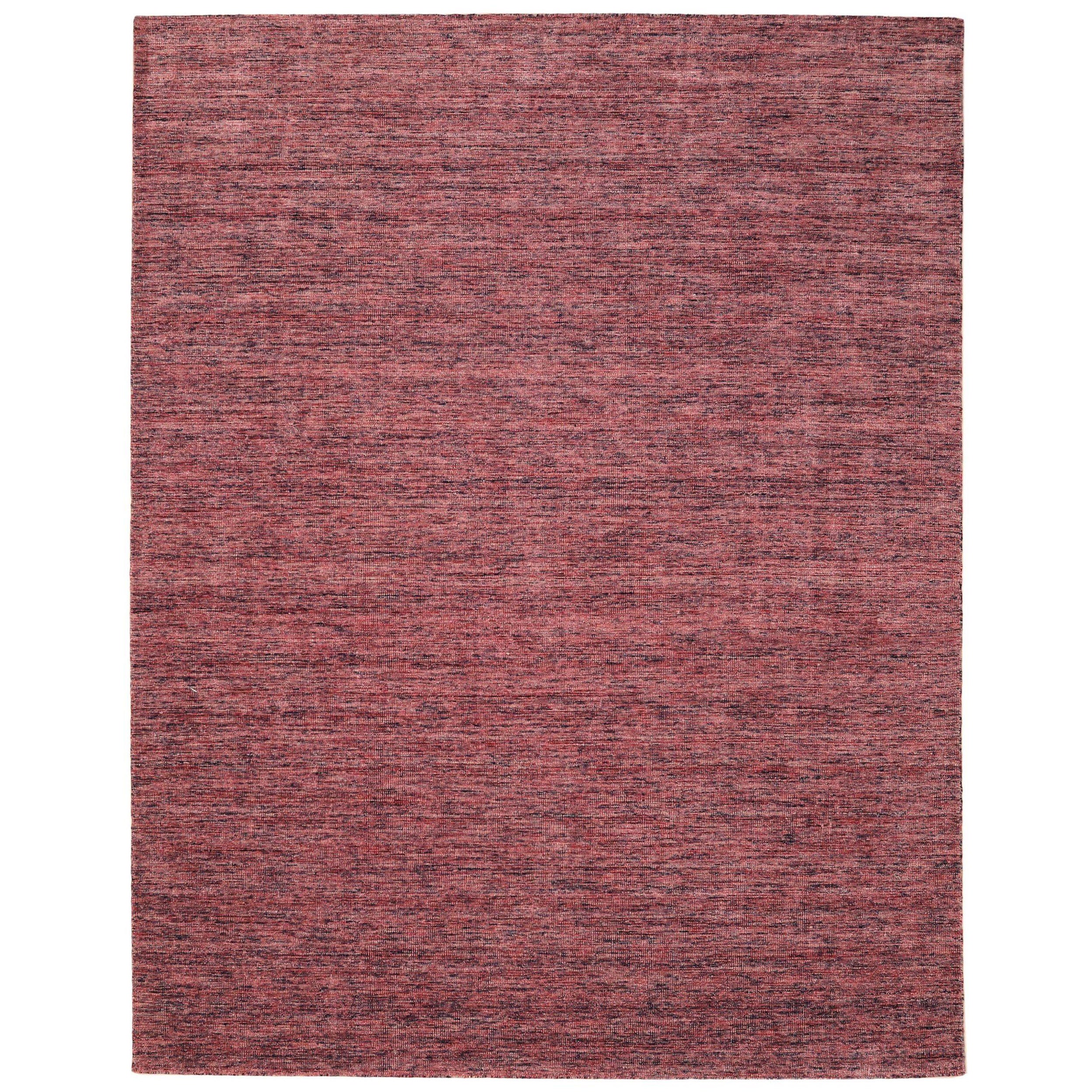 India Solid Area Rugs - Wool Pink Red Design - 93731