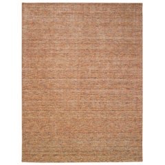 India Solid Area Rugs - Wool Brown Ivory Red Design - 93735