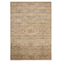 India Oushak Area Rugs - Wool Ivory Design - 93783