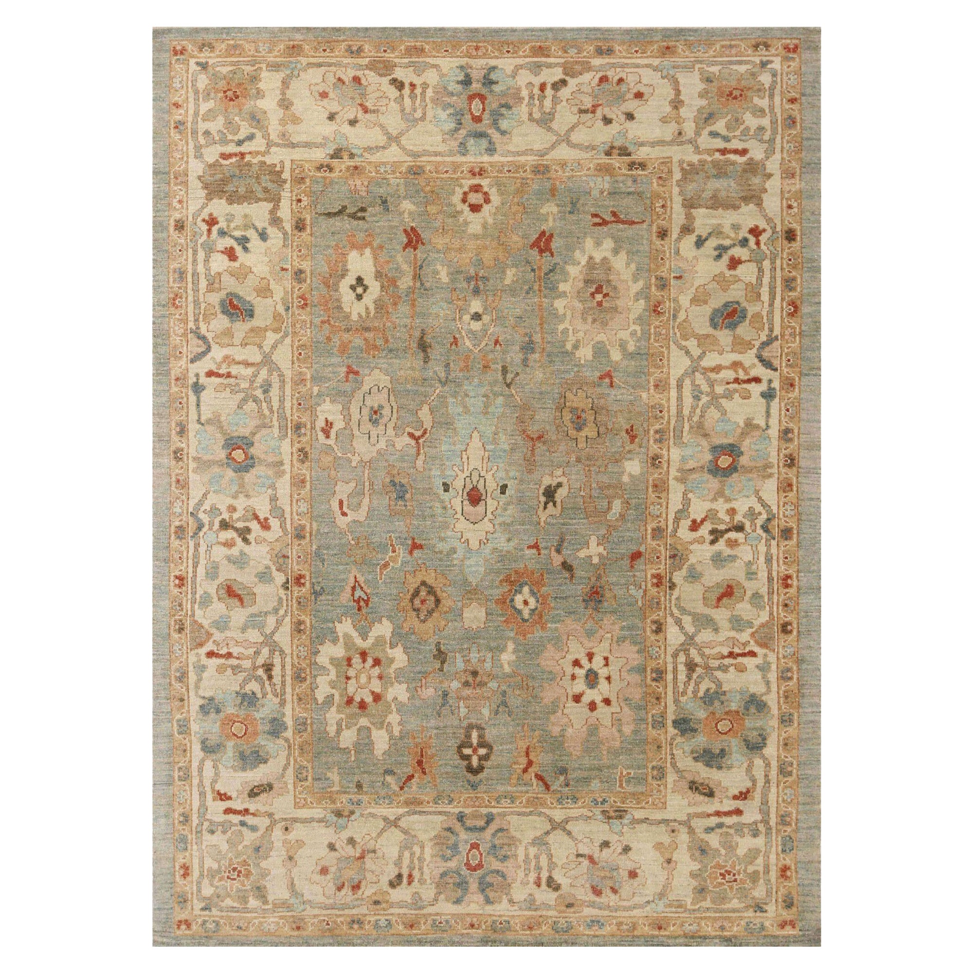 Tappeti per l'area Afghanistan Sultanabad Rugs - Disegno in lana blu - 95884
